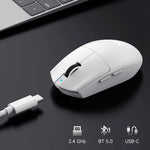 MCHOSE G3 V2 – mouse gamer inalámbrico PAW3395 tri-modo con batería de 800 mAh