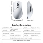 Mouse gamer inalámbrico 61 g – tri-modo, 12,800 DPI y 1000 Hz