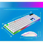 Combo teclado gamer retroiluminado + mouse USB – diseño ergonómico y sensación mecánica