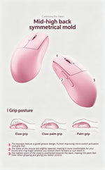 SCYROX V6s/V8s – mouse gamer inalámbrico ultraligero Dual 8K tri-modo