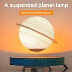 Lámpara magnética levitante giratoria – Saturno, Luna y bombilla