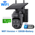 SHIWOJIA 5MP 3K – cámara solar PTZ 4G/WiFi con visión nocturna y detección humana