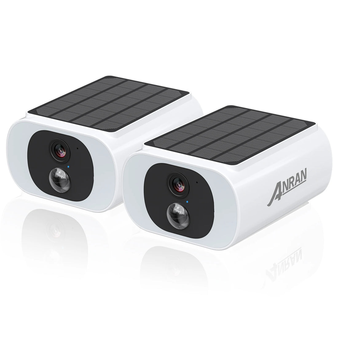 ANRAN 3MP – kit de cámaras solares WiFi para exterior con visión nocturna a color
