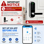 Cerradura inteligente WiFi IP67 – huella, app, NFC y teclado táctil