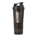 Shaker deportivo 3 en 1 para proteína – 550 ml con compartimentos