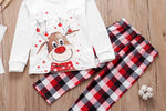 Pijamas familiares navideños con renos – incluye mascota