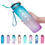 Botella deportiva 1000 ml con marcador de tiempo – colores degradados