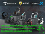 BINNUNE BW06 – audífonos gamer inalámbricos 2.4 GHz + Bluetooth con micrófono