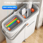 JOYBOS – mopa plana giratoria 360° de 33 cm con cubeta