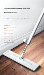 38 cm 360° Flat Spin Mop with Folding Bucket
