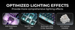 XVX M67 JadeStone – teclado mecánico inalámbrico 65% tri-modo, Gasket y RGB