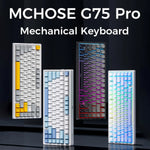 MCHOSE G75 Pro – teclado mecánico inalámbrico 75% Gasket, RGB y hot-swap
