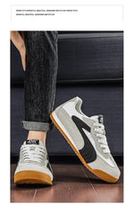Tenis retro estilo German Trainer para hombre – suela suave y transpirable