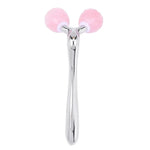 Rose Quartz 3D Facial Roller – Face & Neck Massager