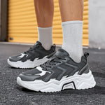 Tenis deportivos de malla para hombre – suela gruesa y transpirables