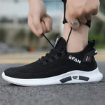 Tenis deportivos de tejido ligero para hombre – estilo urbano de corte bajo