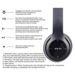 P47 – audífonos Bluetooth 5.0 inalámbricos plegables para música y gaming casual