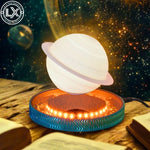 Lámpara de Saturno levitante con base luminosa – decoración magnética