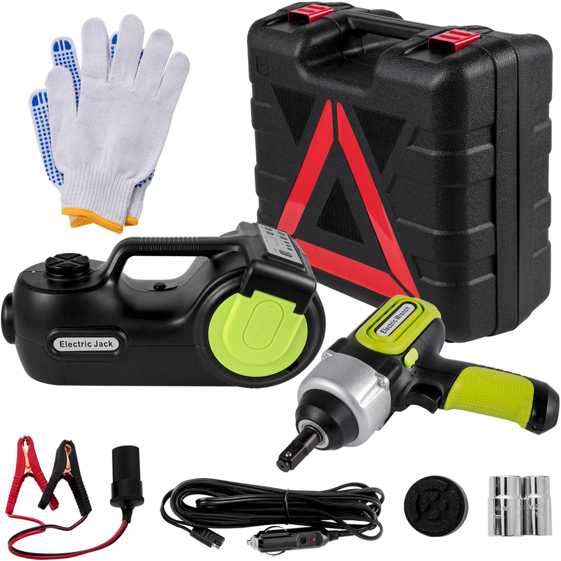 SucceBuy – kit de gato hidráulico eléctrico 12 V de 5 toneladas, 4 en 1
