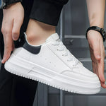 Tenis casuales transpirables para hombre – plataforma baja y cordones