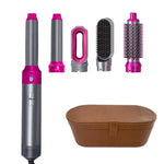 Set profesional 5 en 1 de secado y peinado – cepillo, rizador y alisador