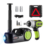 SucceBuy – kit de gato hidráulico eléctrico 12 V de 5 toneladas, 4 en 1