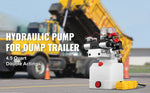 SucceBuy 12 V Double-Acting Hydraulic Power Unit with Tank