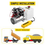 SucceBuy 12 V Double-Acting Hydraulic Power Unit with Tank