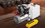 SucceBuy 12 V Double-Acting Hydraulic Power Unit with Tank